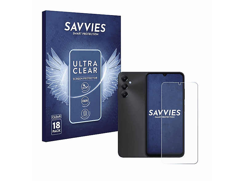 SAVVIES klare Galaxy Samsung 18x Schutzfolie(für A05s)