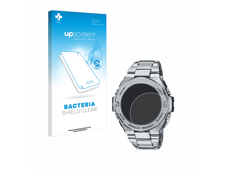 UPSCREEN antibakteriell Casio G-Shock Schutzfolie(für klare GST-B500D-1A)