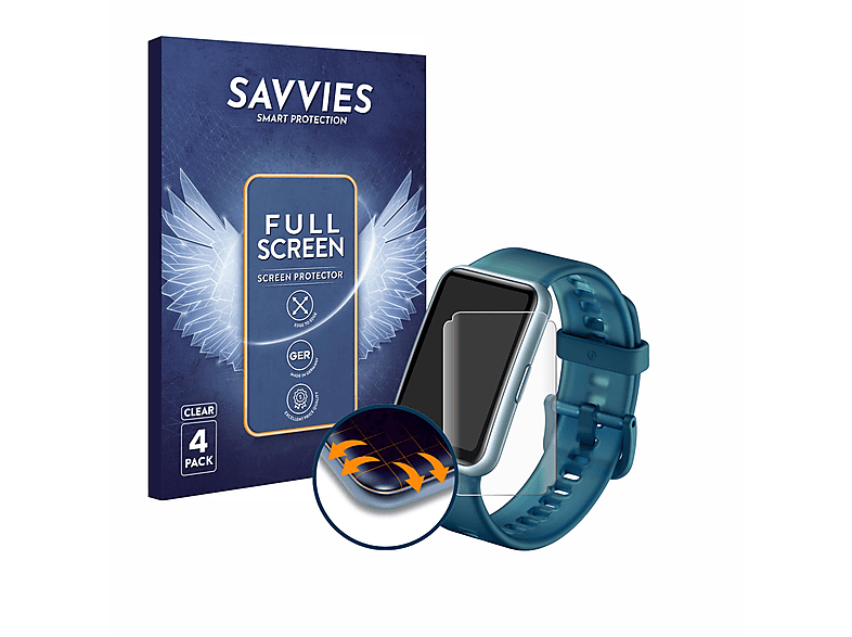 Savvies 4x Full-Screen Ecran Protection Compatible Avec