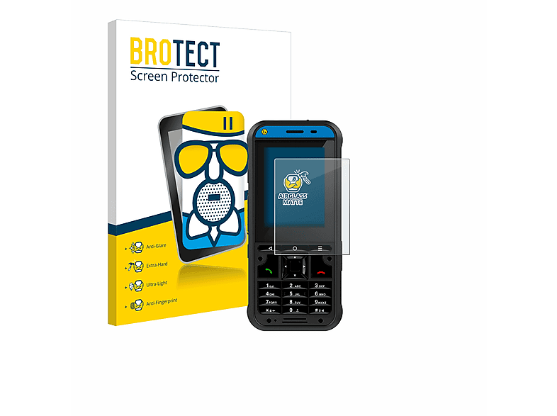 BROTECT Airglass matte 10 DZ2) Ecom Ex-Handy Schutzfolie(für