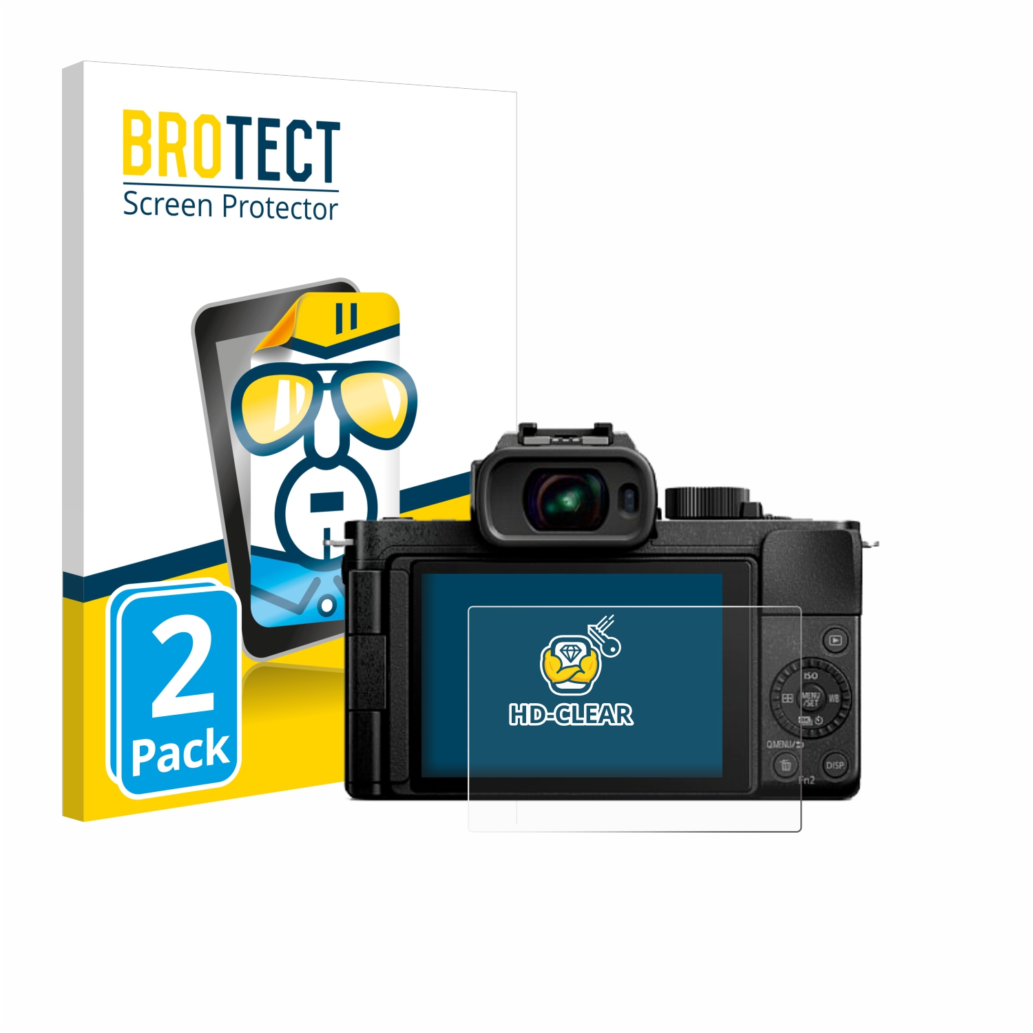 BROTECT 2x klare Schutzfolie(für Panasonic Lumix DC-G100D)