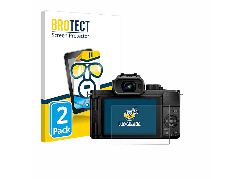 2x BROTECT Schutzfolie Für Panasonic Lumix DC-TZ91 – Kratzfeste Displayfolie Made In Germany