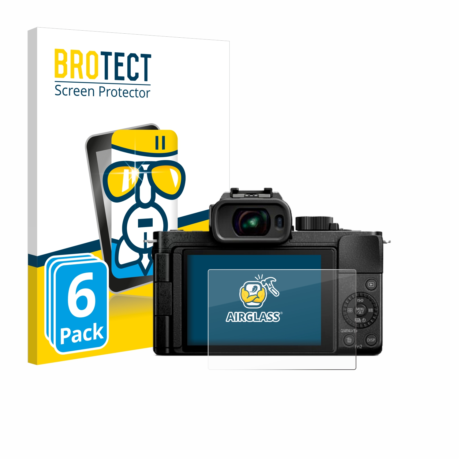 BROTECT Schutzfolie(für Airglass Panasonic klare 6x DC-G100D) Lumix
