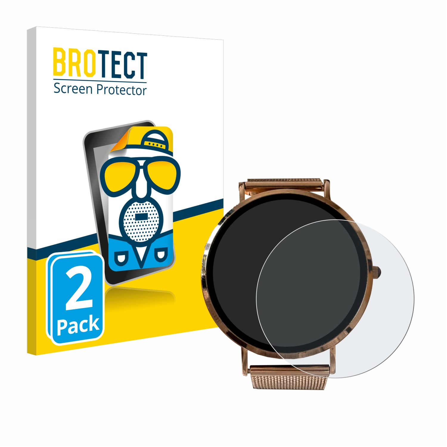 BROTECT 2x California Micento matte Smartwatch) Schutzfolie(für