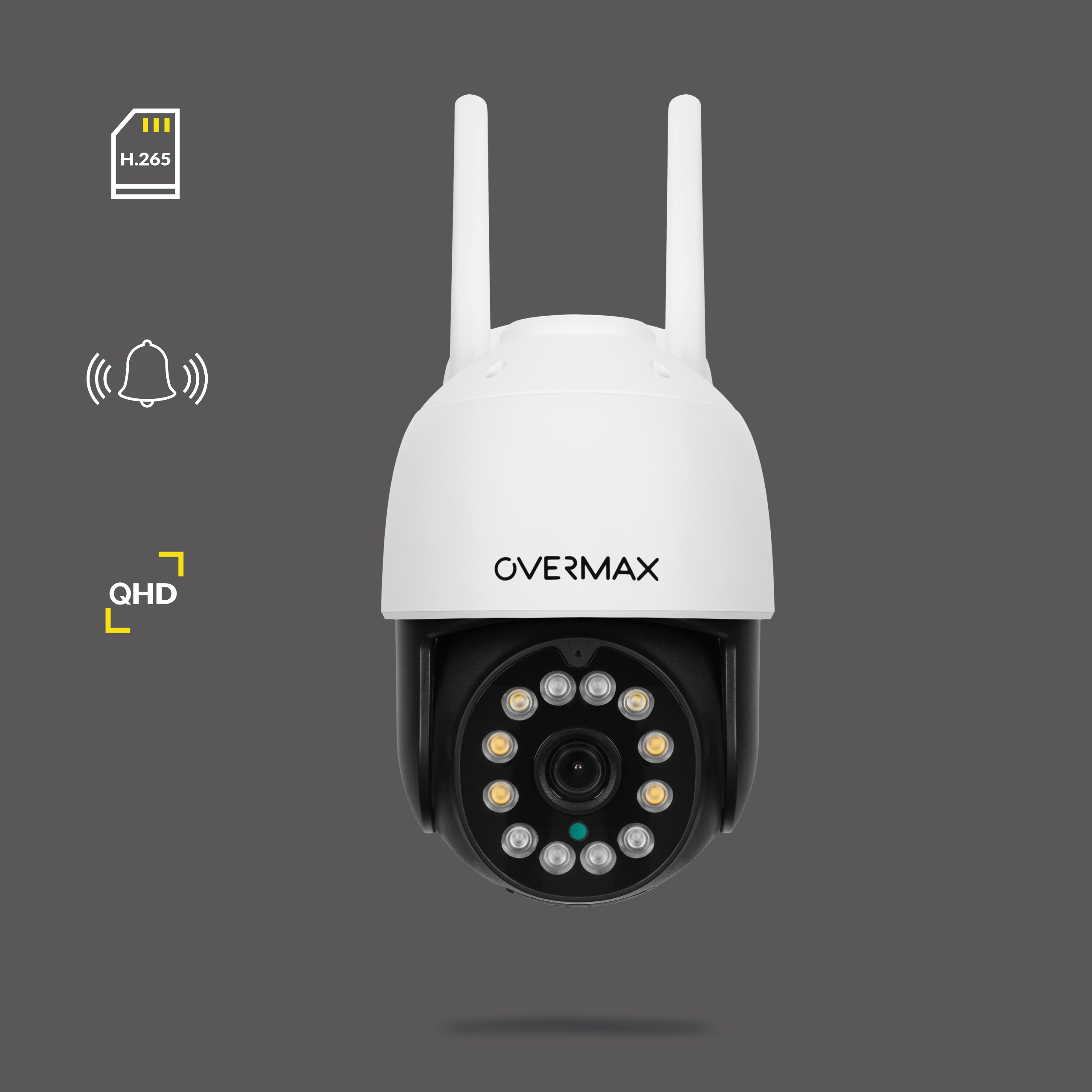 OVERMAX CAMSPOT 4.95 IP Video: WHITE, x 2560 Kamera, 1440 pixels Auflösung