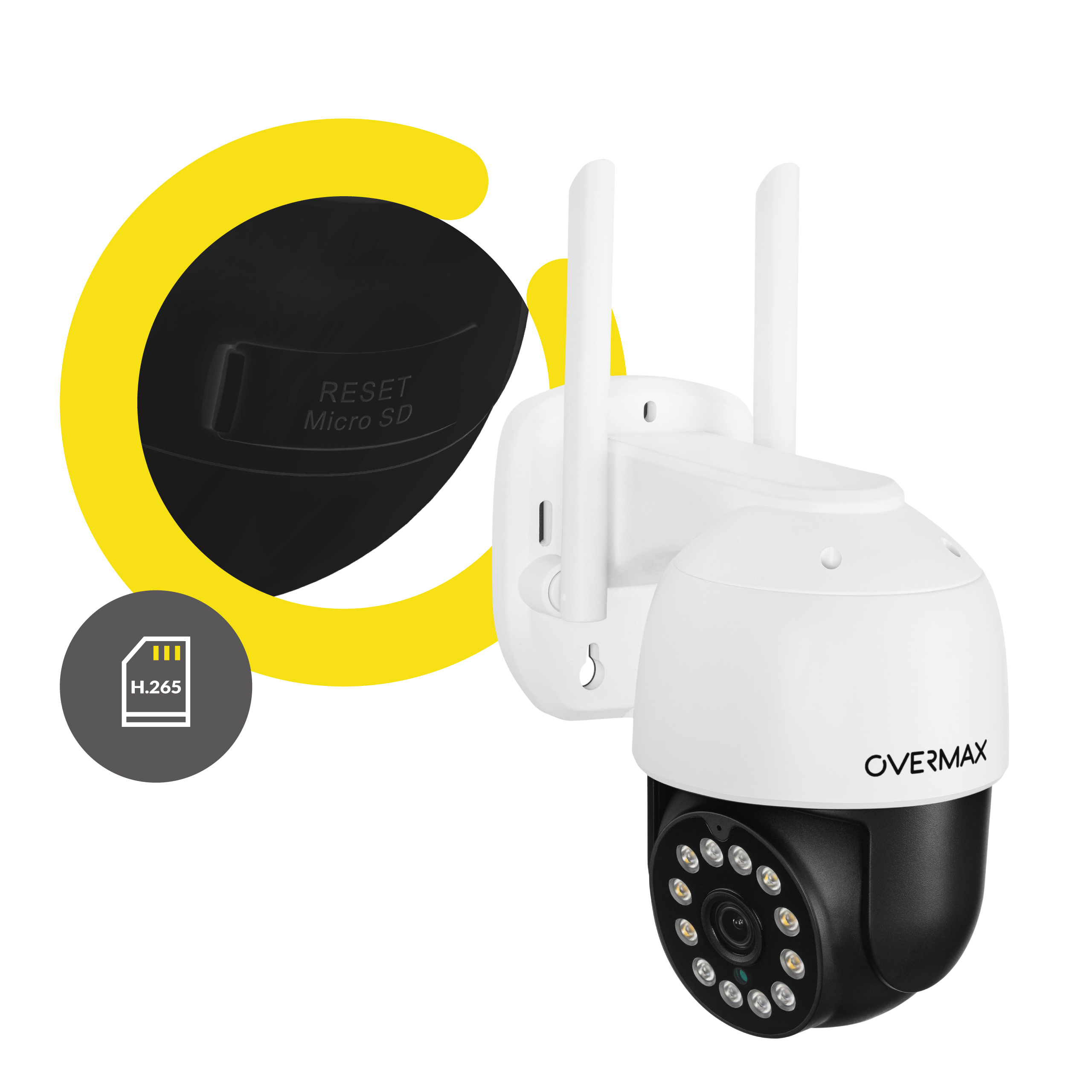 OVERMAX CAMSPOT WHITE, 2560 Auflösung x pixels 4.95 Kamera, 1440 IP Video