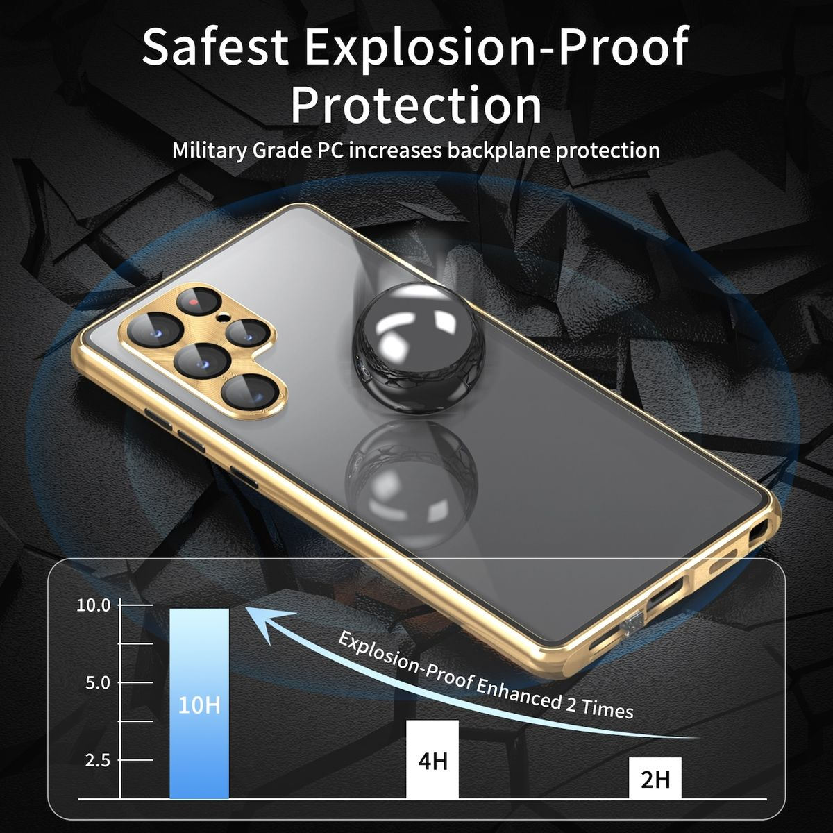 Privacy Grün Full WIGENTO Galaxy Grad Beidseitiger 360 Hülle, / Samsung, Magnet / Plus, Transparent Glas S24 Cover,