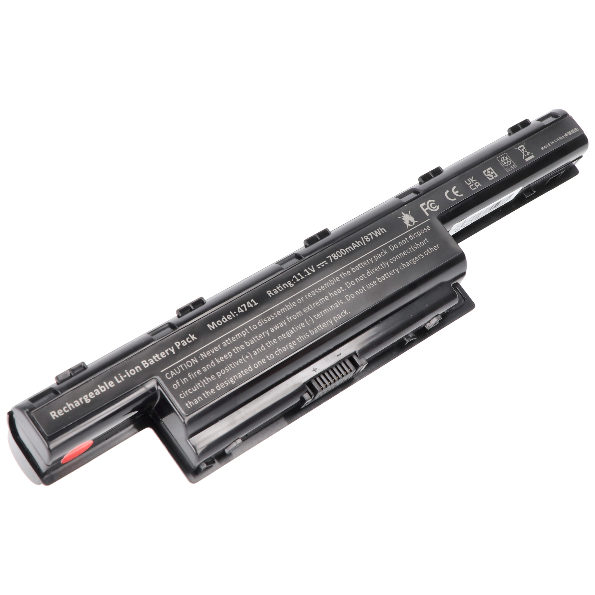 ACCUCELL Acer AS10D, 7800-8800mAh Lithium-Ionen mAh Akku Laptop-Akku, Li-Ion AS10D41 AS10D3E, von mit - 7800 AS10D31