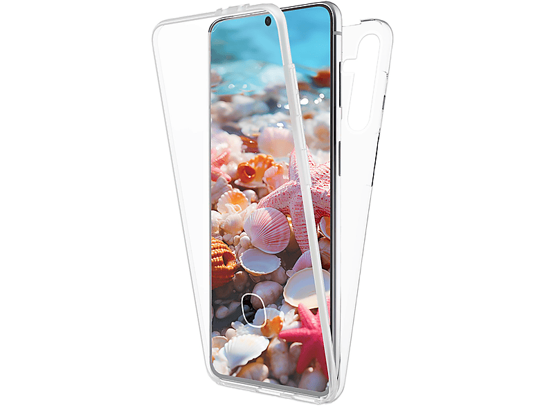 NALIA Klare 360 Grad Hülle, Full Cover, Samsung, Galaxy S24, Transparent