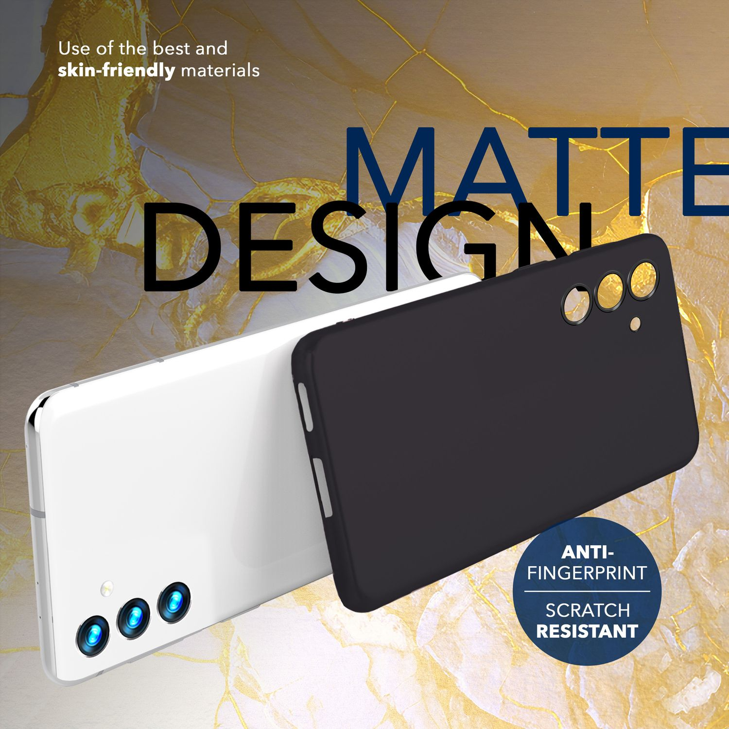 Mattes Schwarz S24, Galaxy Samsung, Backcover, Extrem Opak Hardcase, 0,3mm NALIA Dünnes
