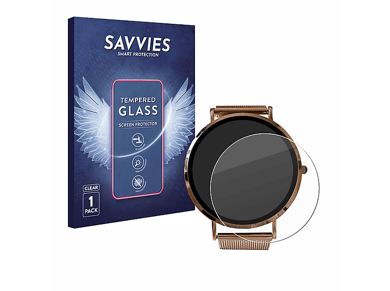 SAVVIES 9H klares California Schutzglas(für Smartwatch) Micento