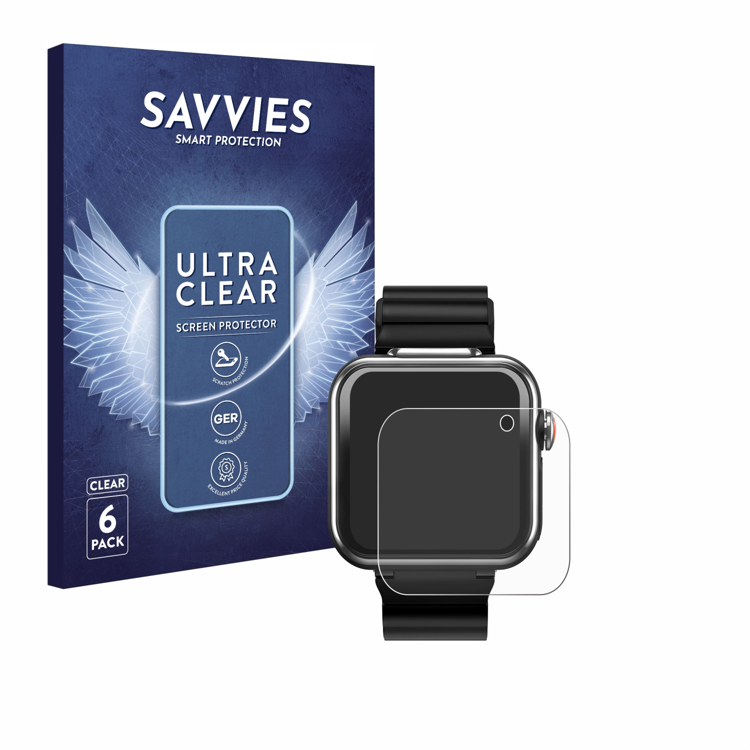 SAVVIES 6x klare MAX) Smartwatch Vtech Kidizoom Schutzfolie(für