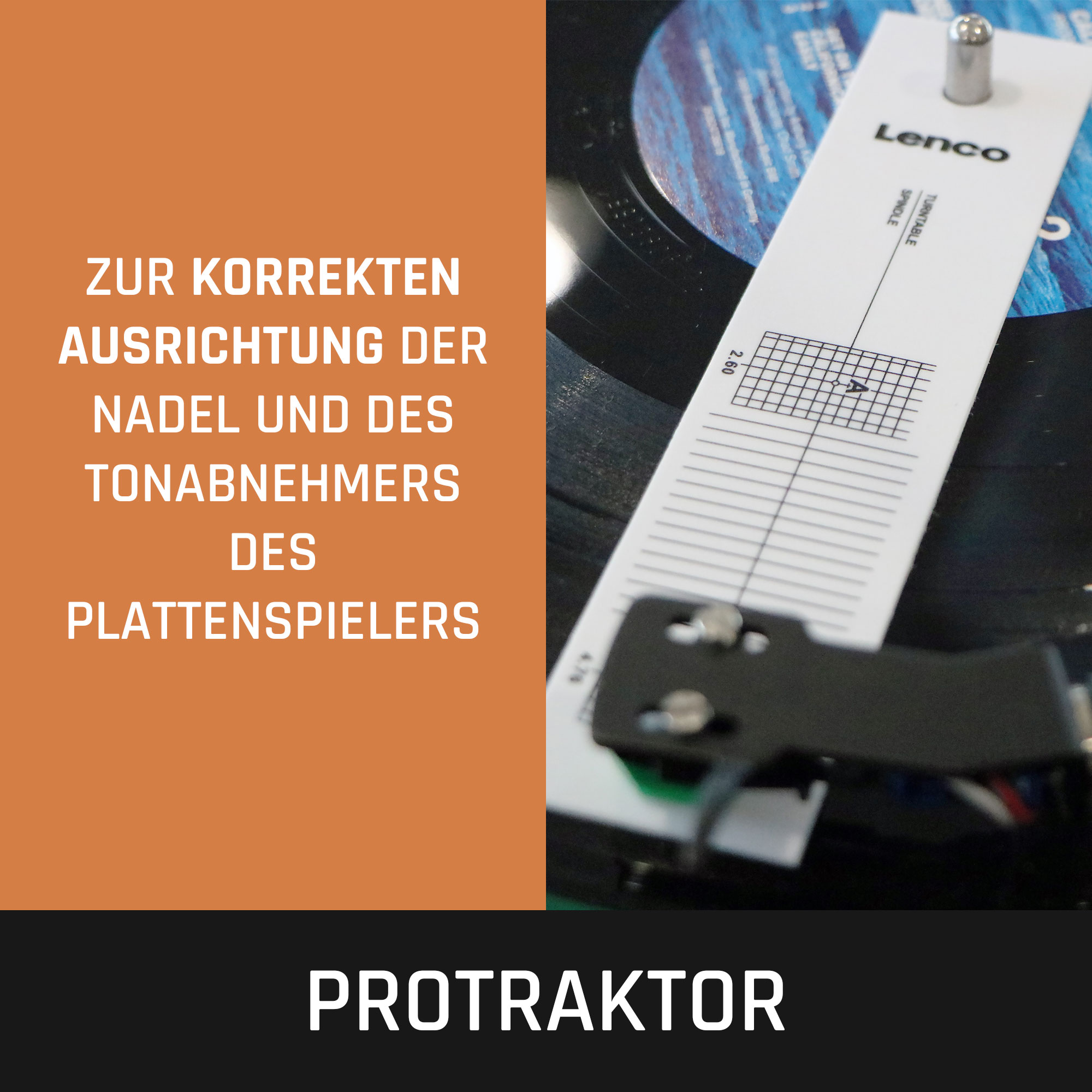 6-in-1 Deluxe-Set LENCO - Reiniger Schallplatten Plattenspieler-Zubehörset für und TTA-6IN1 Schallplattenreinigung -