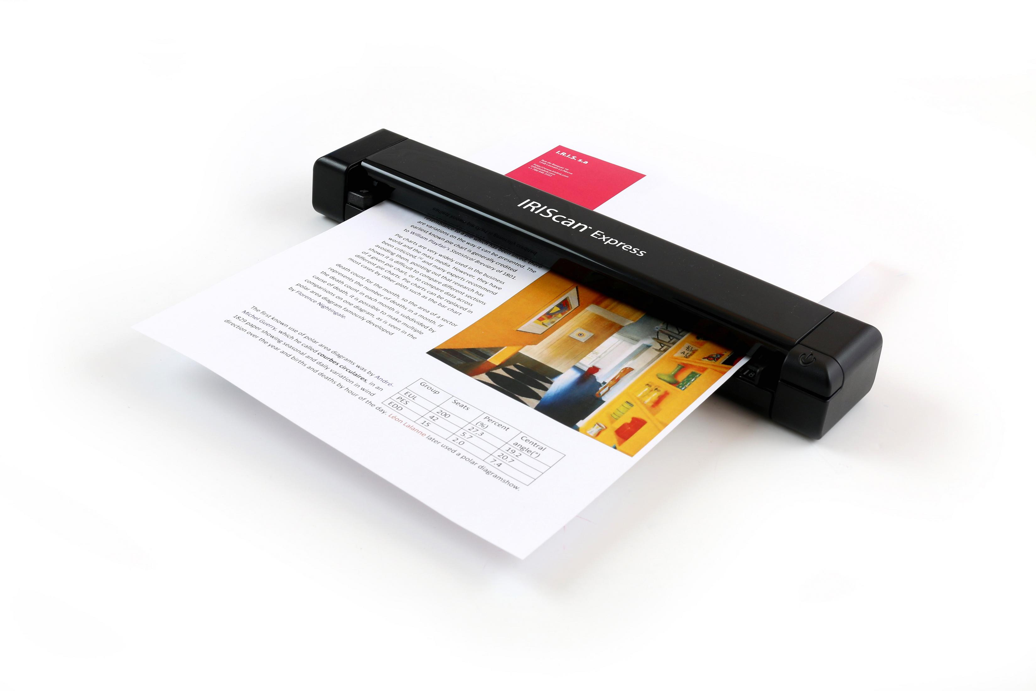 IRIS IRISCAN EXPRESS A4/letter Dokumenten-Scanner , 300/600/900 4 Farbe CIS, dpi