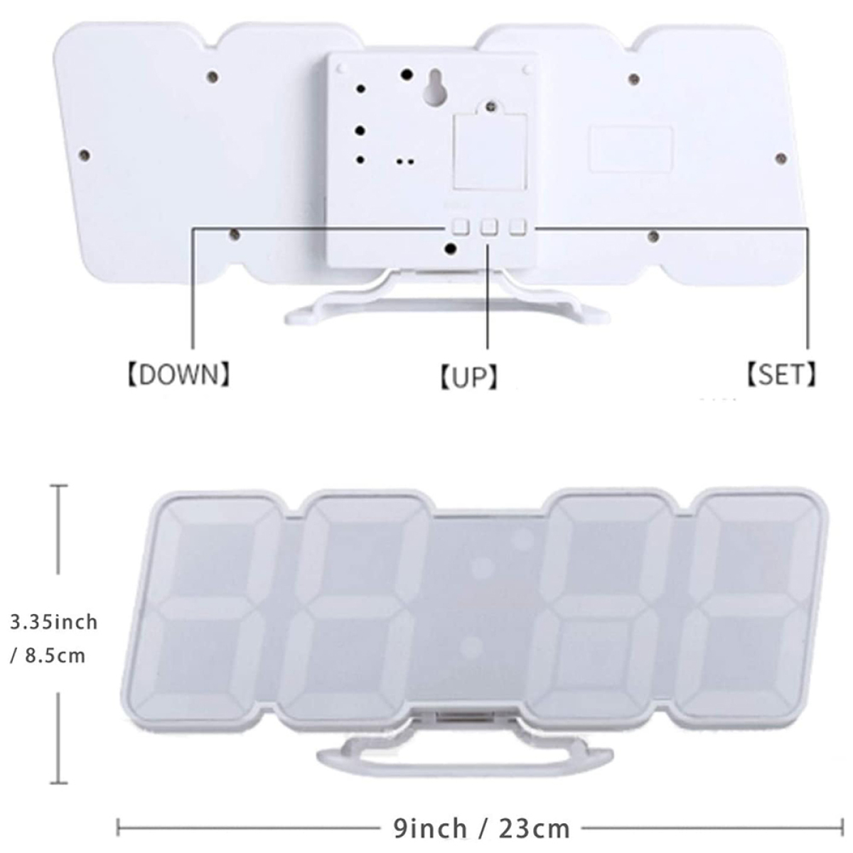 LED-Fernbedienungsuhr Wecker ELKUAIE