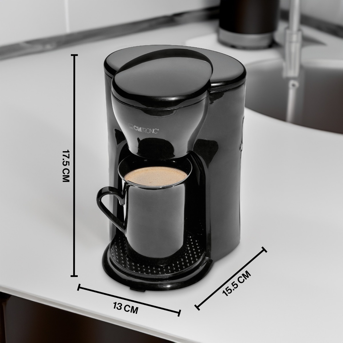 CLATRONIC KA Schwarz 3356 Kaffeemaschine