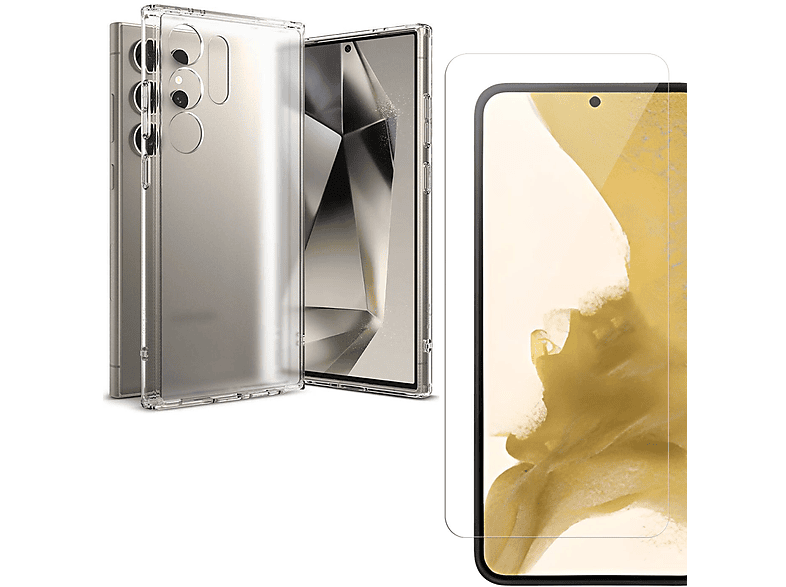 Backcover, Case 15, Hülle iPhone Schutzglas, - Transparent 3IN1 COFI + 2x Apple, 9H Slim SET