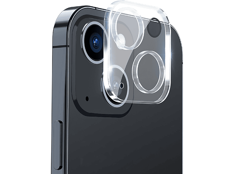 PROTECTORKING 5x Echtes Tempered Panzerhartglas Kameraglas KLAR Displayschutzfolie(für Apple iPhone 15 Plus)