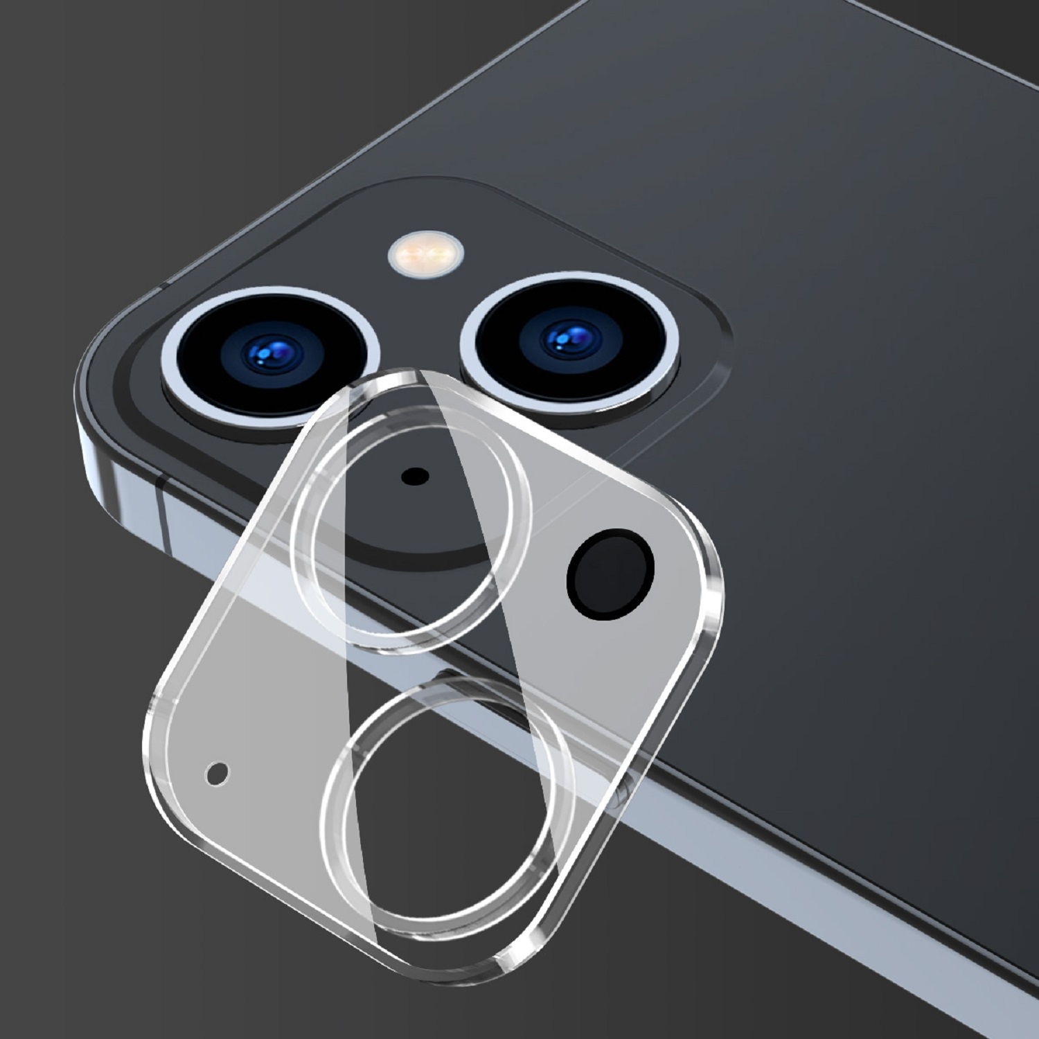 Echtes Panzerhartglas PROTECTORKING Displayschutzfolie(für Apple Tempered Plus) iPhone KLAR Kameraglas 2x 15