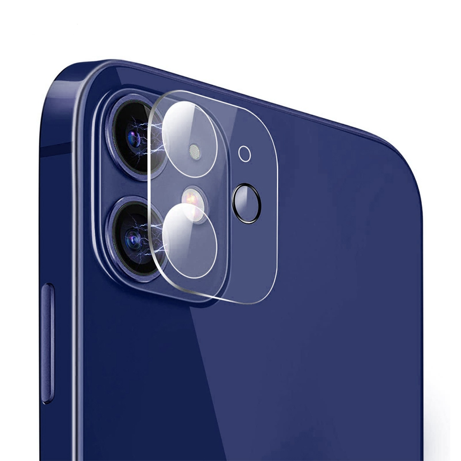 PROTECTORKING 4x Echtes Tempered Panzerhartglas iPhone Apple KLAR Displayschutzfolie(für Kameraglas 12)