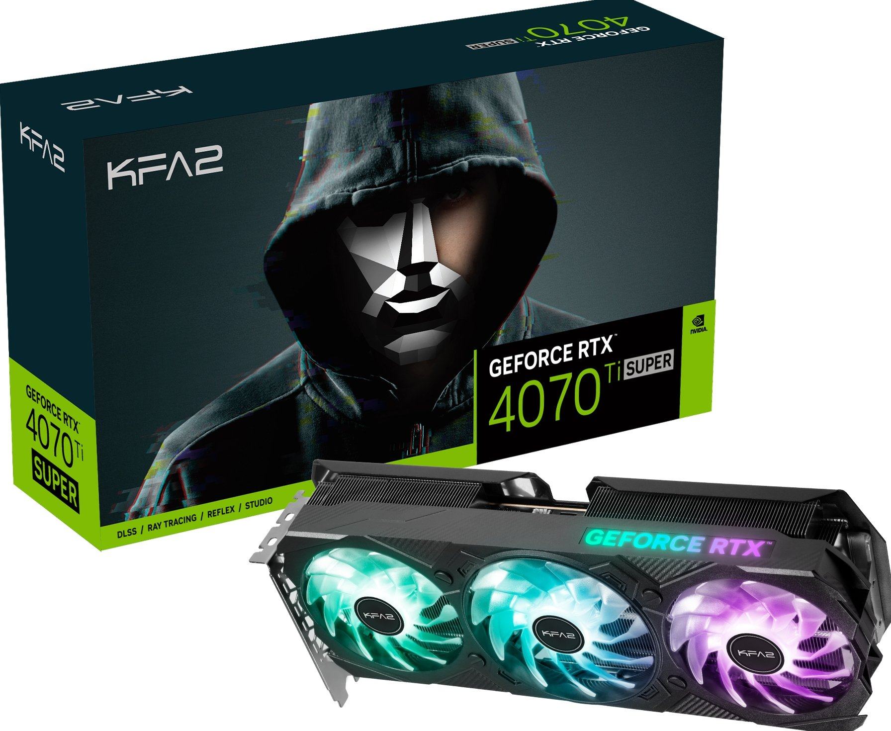 GeForce 1-Click Ti Grafikkarte) Gamer RTX EX KFA2 4070 (NVIDIA, SUPER OC