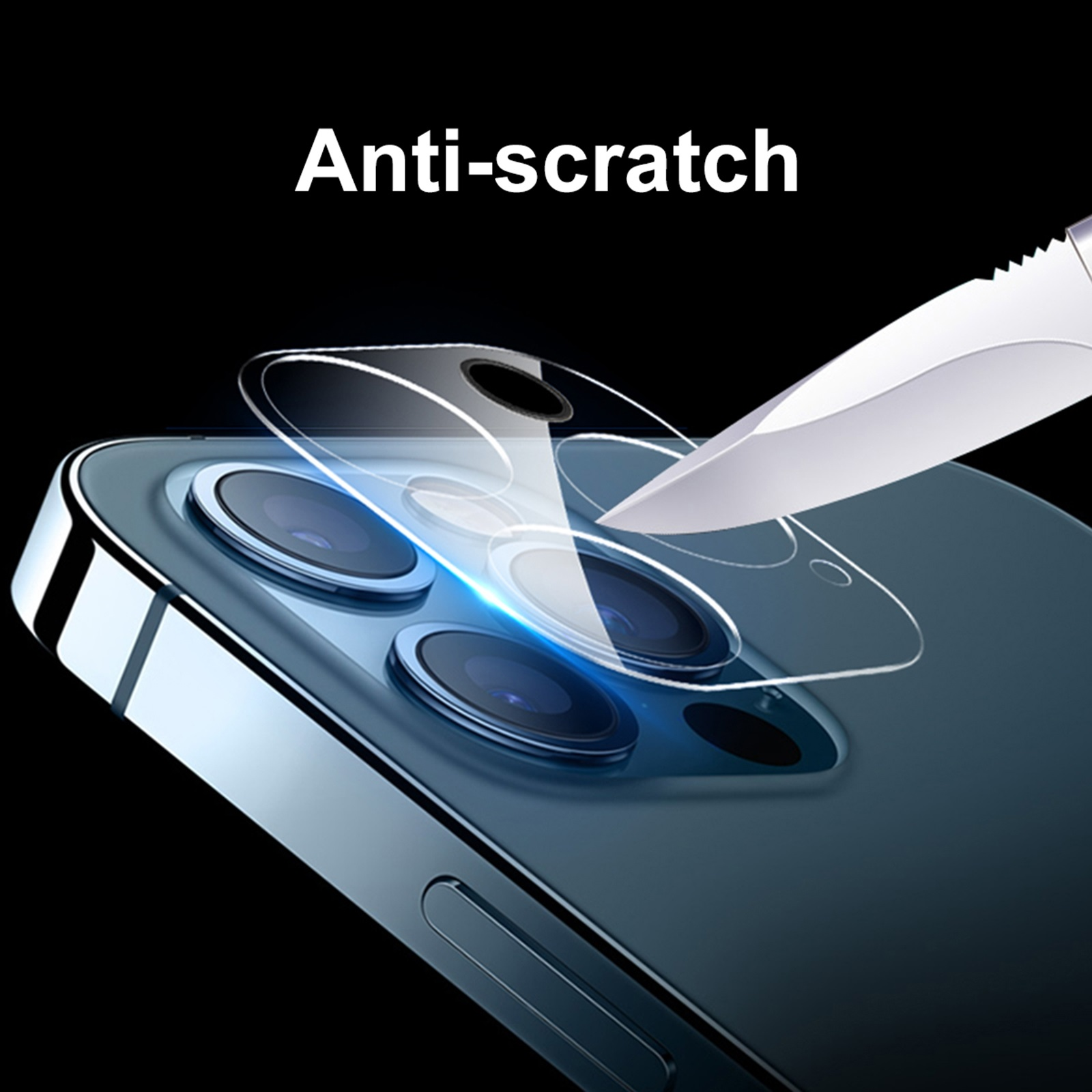 6x KLAR Echtes Tempered PROTECTORKING Apple Panzerhartglas 12 iPhone Displayschutzfolie(für Kameraglas Pro)