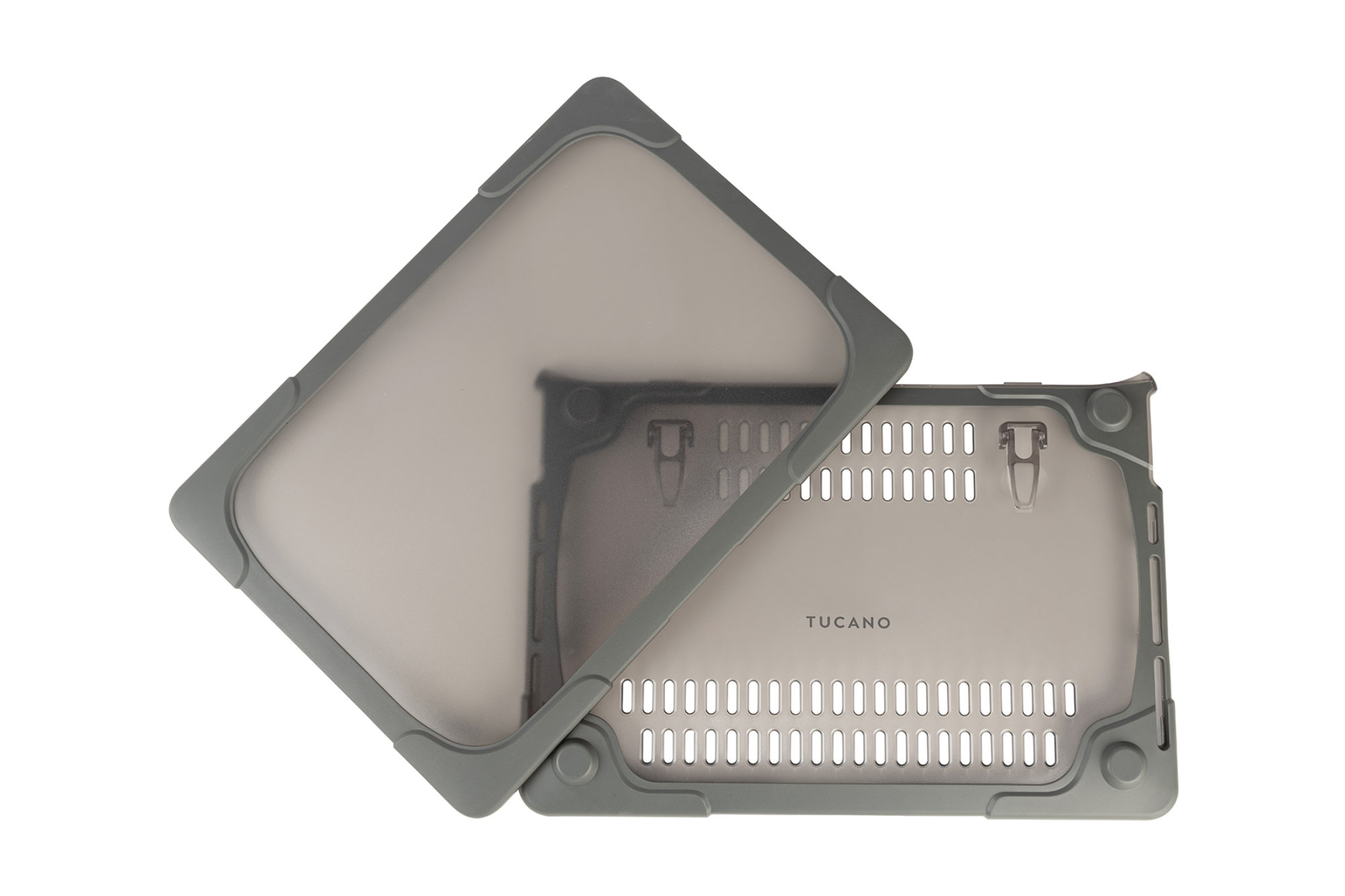TUCANO Scocca Cover Full Grau Hülle für Polycarbonat, Apple Notebook