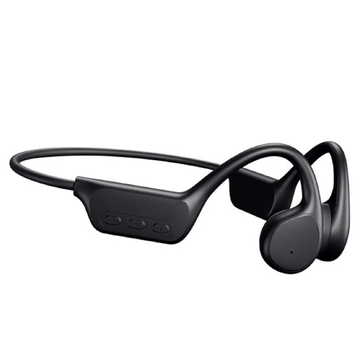 MIRUX Open Ear Knochenleitung Open-ear Musik-Player, Schwarz mit IPX8 X7 32GB Kopfhörer Bluetooth