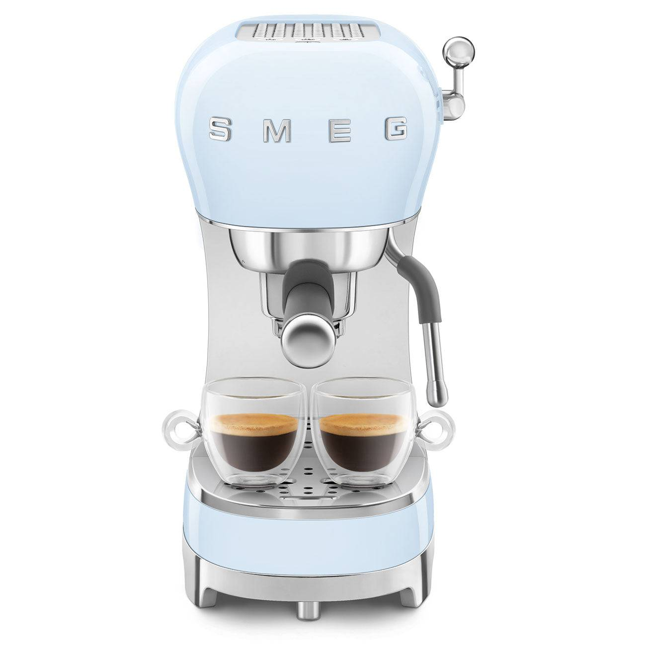 SMEG ECF02PBEU Pastellblau Espressomaschine