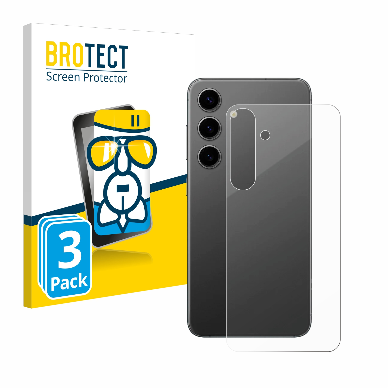 BROTECT Airglass Samsung Schutzfolie(für klare 3x Galaxy S24 Plus)