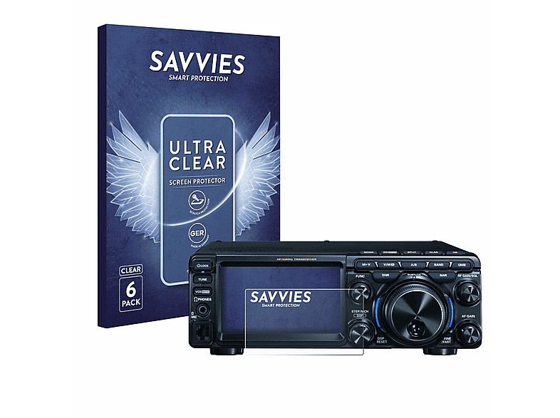 klare Yaesu 6x Schutzfolie(für FT-710) SAVVIES