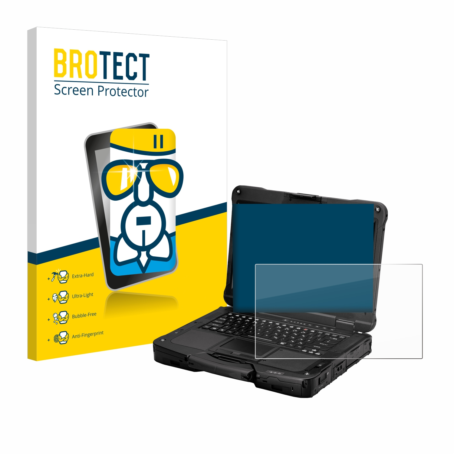 BROTECT Airglass klare Schutzfolie(für Panasonic FZ-40) Toughbook