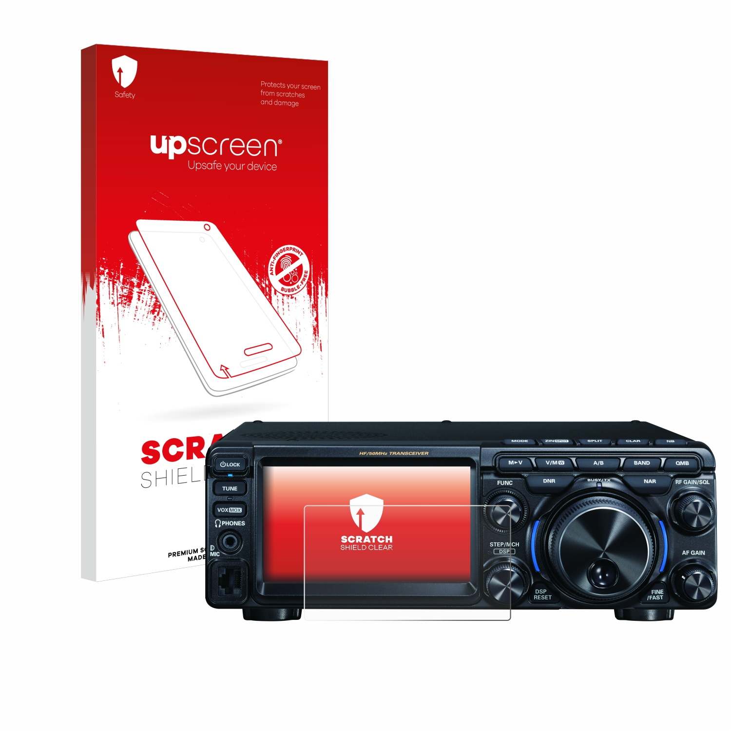 UPSCREEN Kratzschutz klare FT-710) Yaesu Schutzfolie(für