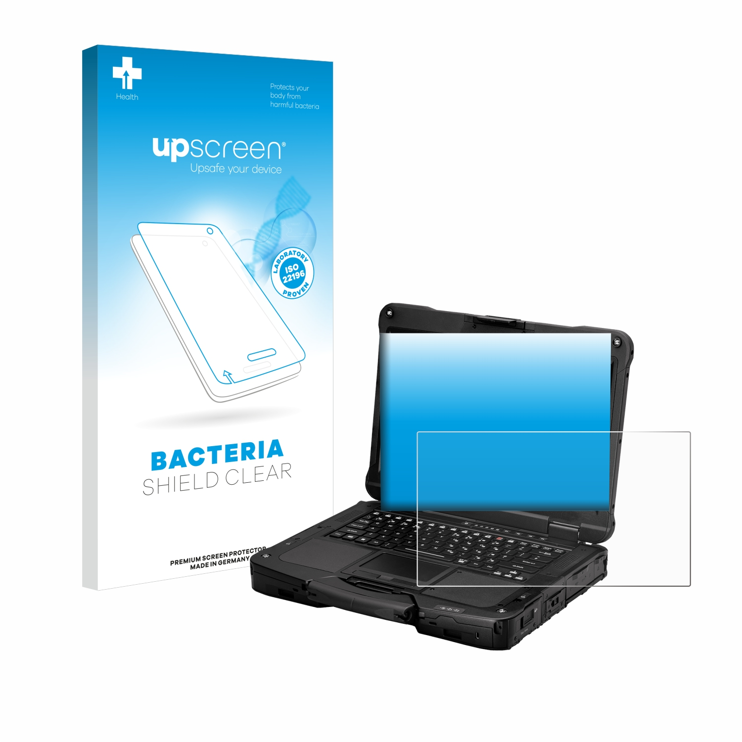 UPSCREEN Schutzfolie(für klare Panasonic FZ-40) Toughbook antibakteriell