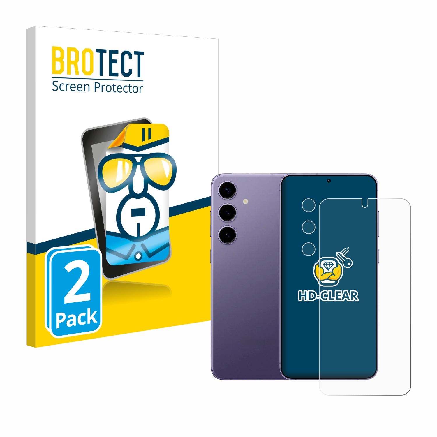 klare Samsung S24) Galaxy 2x BROTECT Schutzfolie(für