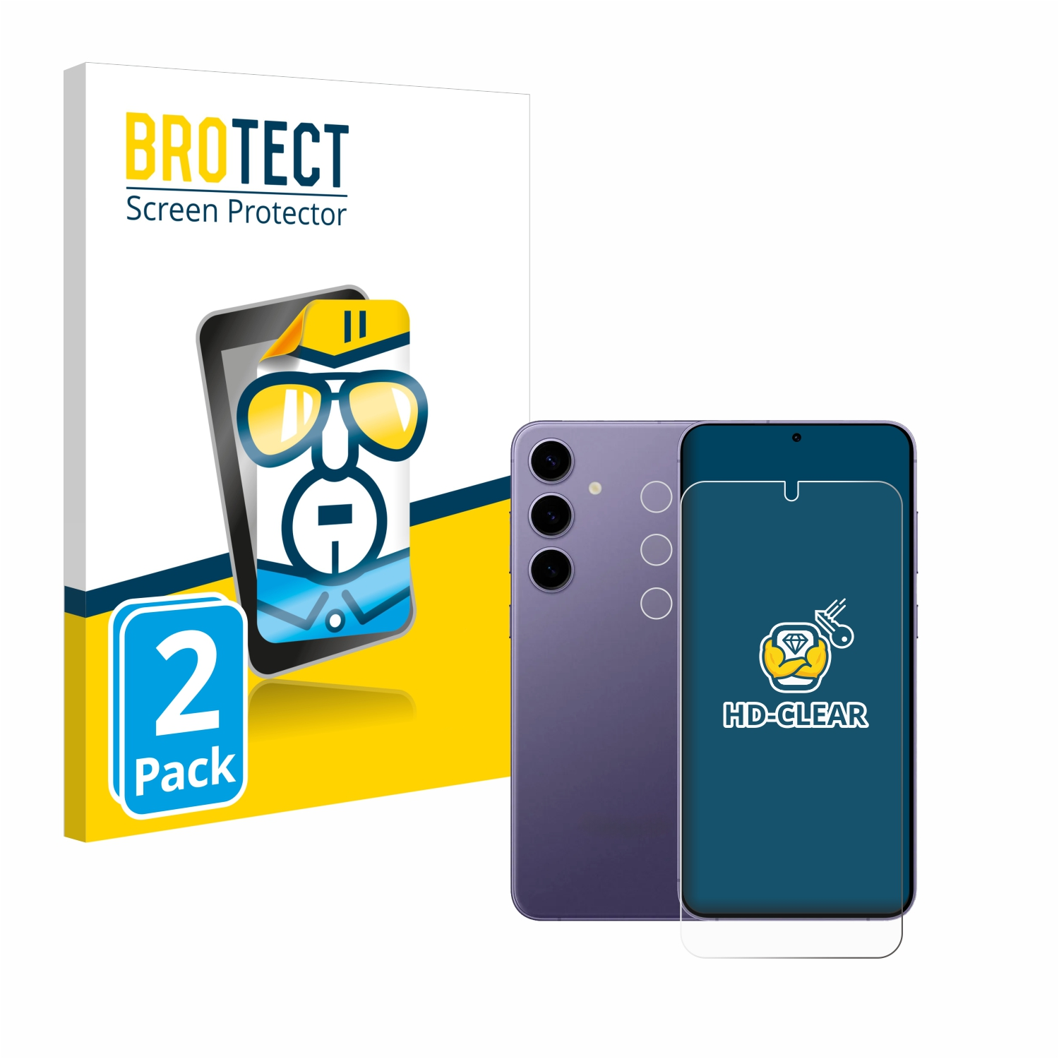 Galaxy Plus) klare 2x BROTECT S24 Schutzfolie(für Samsung