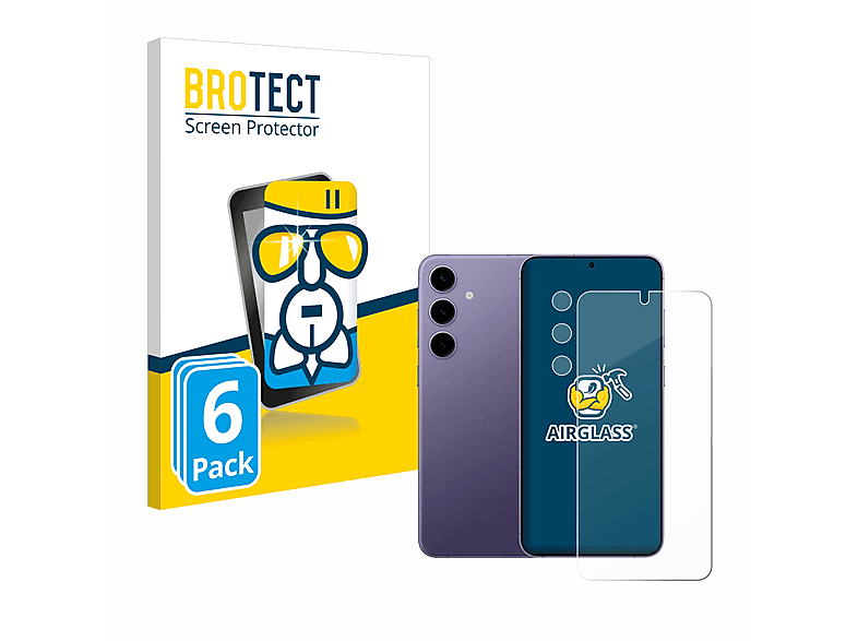 BROTECT 6x Airglass klare Schutzfolie(für Samsung Galaxy S24)