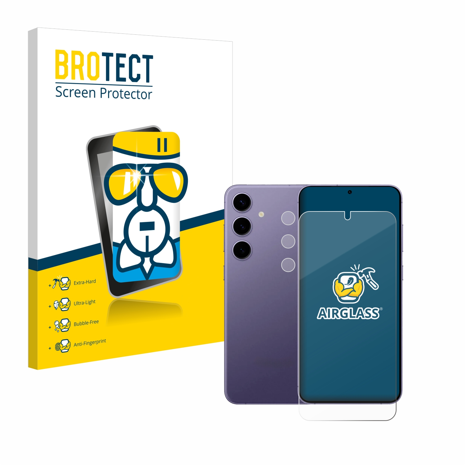 klare S24 Airglass BROTECT Galaxy Samsung Schutzfolie(für Plus)