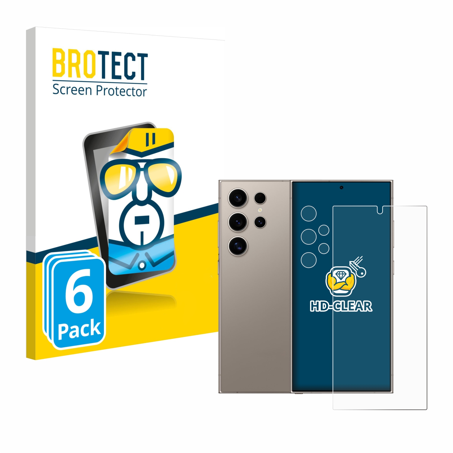 BROTECT 6x S24 Galaxy Ultra) Schutzfolie(für klare Samsung