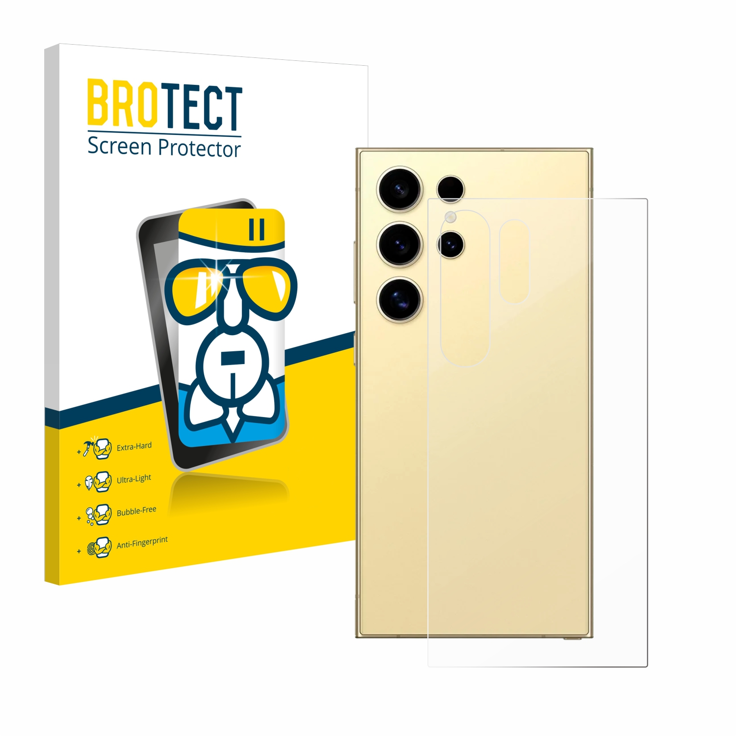 BROTECT S24 Ultra) Samsung Schutzfolie(für Galaxy klare Airglass
