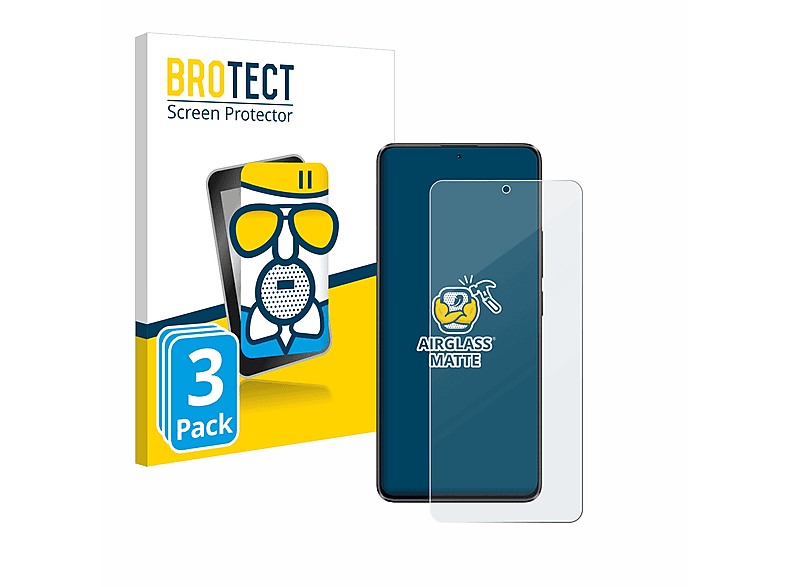 BROTECT 3x Airglass matte Schutzfolie(für Poco Xiaomi X6)