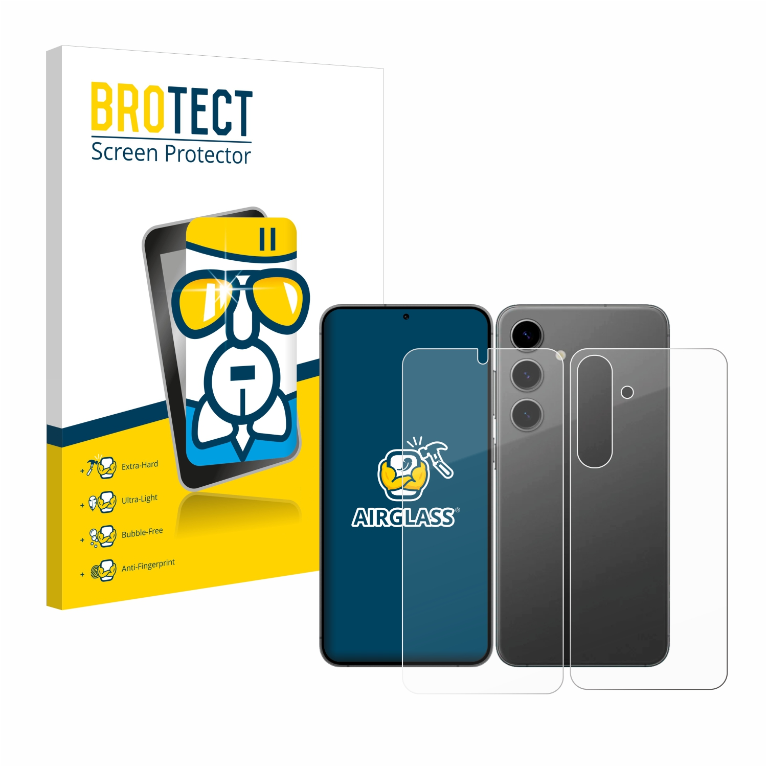 BROTECT Airglass S24) Samsung klare Galaxy Schutzfolie(für