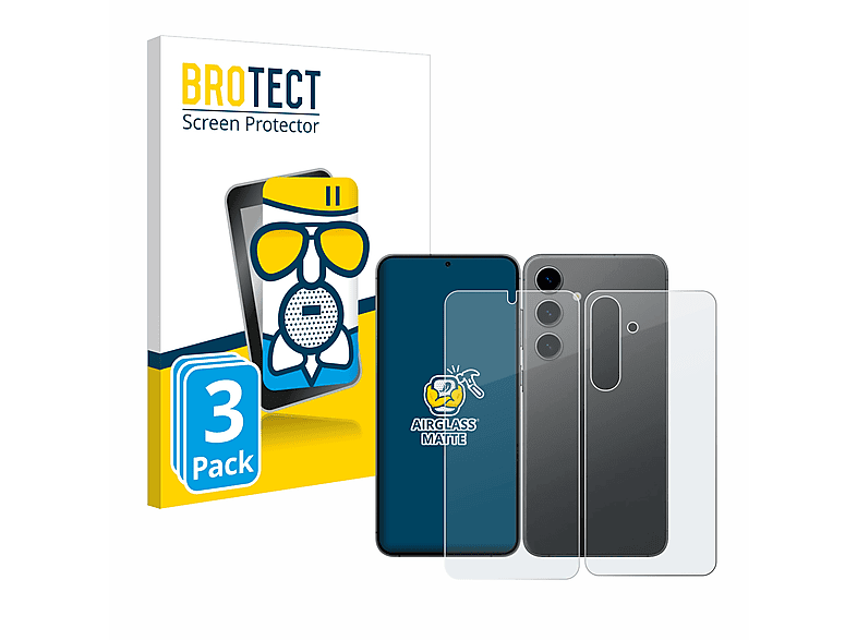 BROTECT 3x Airglass matte Schutzfolie(für Samsung Galaxy S24)