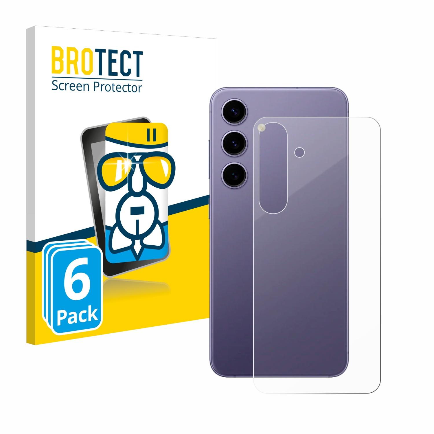 BROTECT 6x Airglass klare Schutzfolie(für S24) Samsung Galaxy