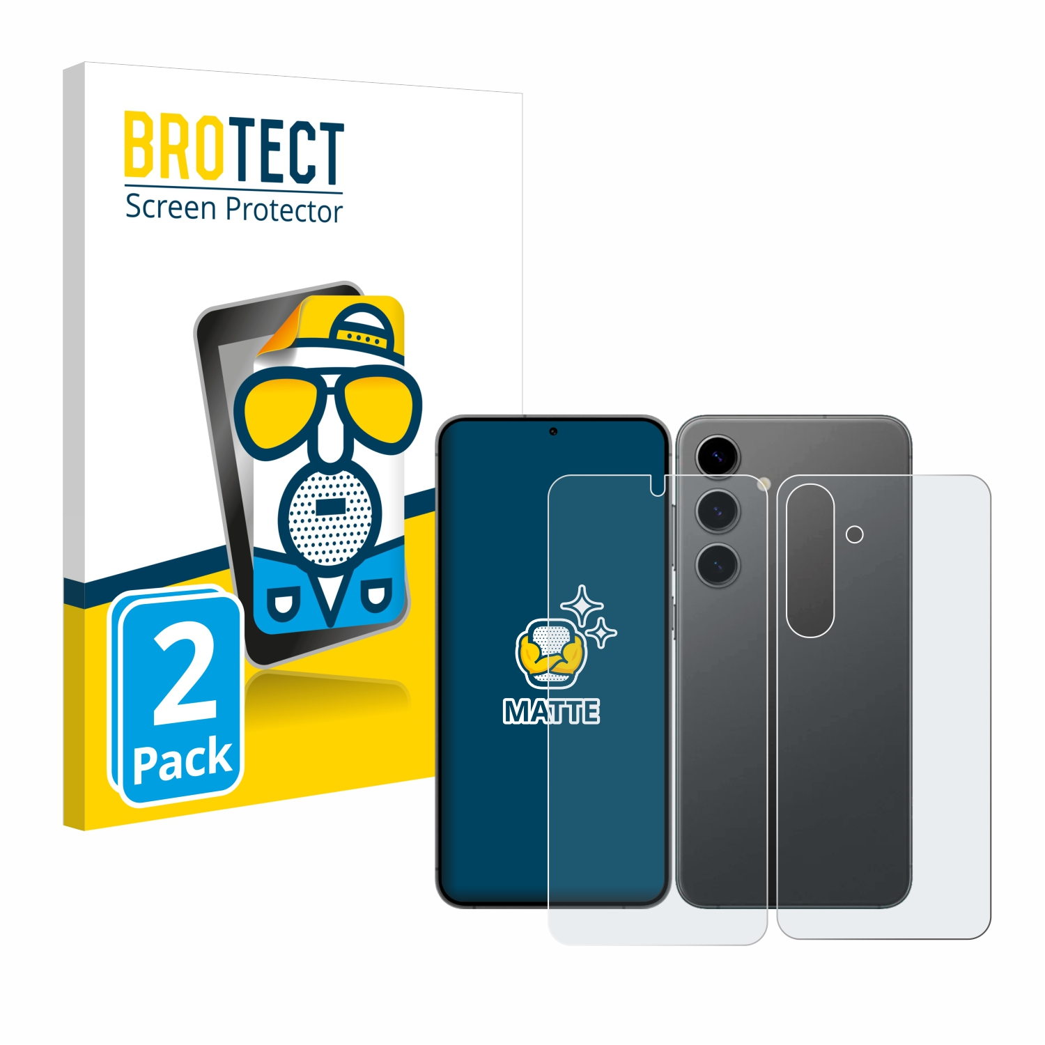BROTECT 2x Samsung Galaxy Schutzfolie(für S24) matte