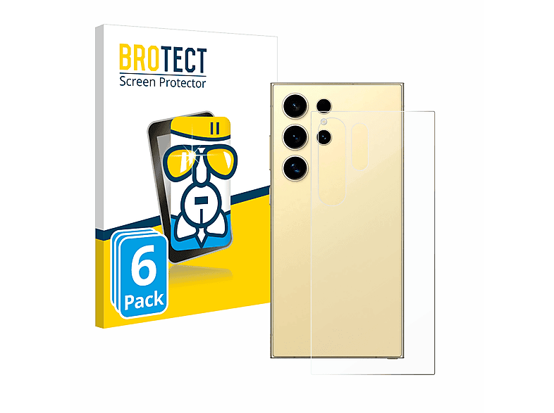 BROTECT 6x Airglass klare Schutzfolie(für Samsung Galaxy S24 Ultra)