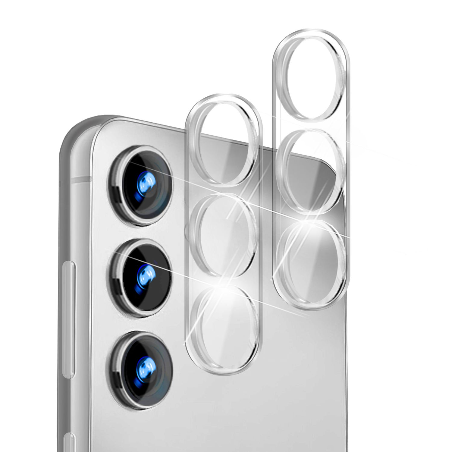 Galaxy Kamera NALIA 2x Displayschutz(für Schutzglas Samsung S24)