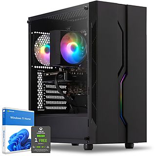 PC Gaming - SEDATECH Intel i5-10600KF, Intel i5-10600KF 6x 4.1Ghz (max 4.8Ghz), 16 GB RAM, 1000 GB SSD, GeForce RTX™ 4060 Ti, Windows 11 Home (64 Bit), Windows 11 Home multilingüe, Negro