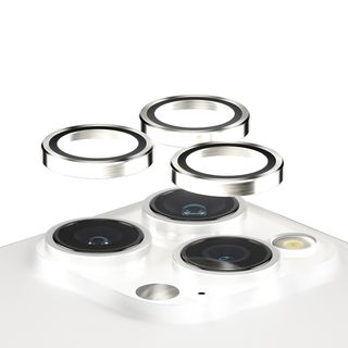 PANZERGLASS PanzerGlass Camera Protector Hoop Optic Rings Screenprotector voor Apple iPhone 15 Pro,  iPhone 15 Pro Max Wit