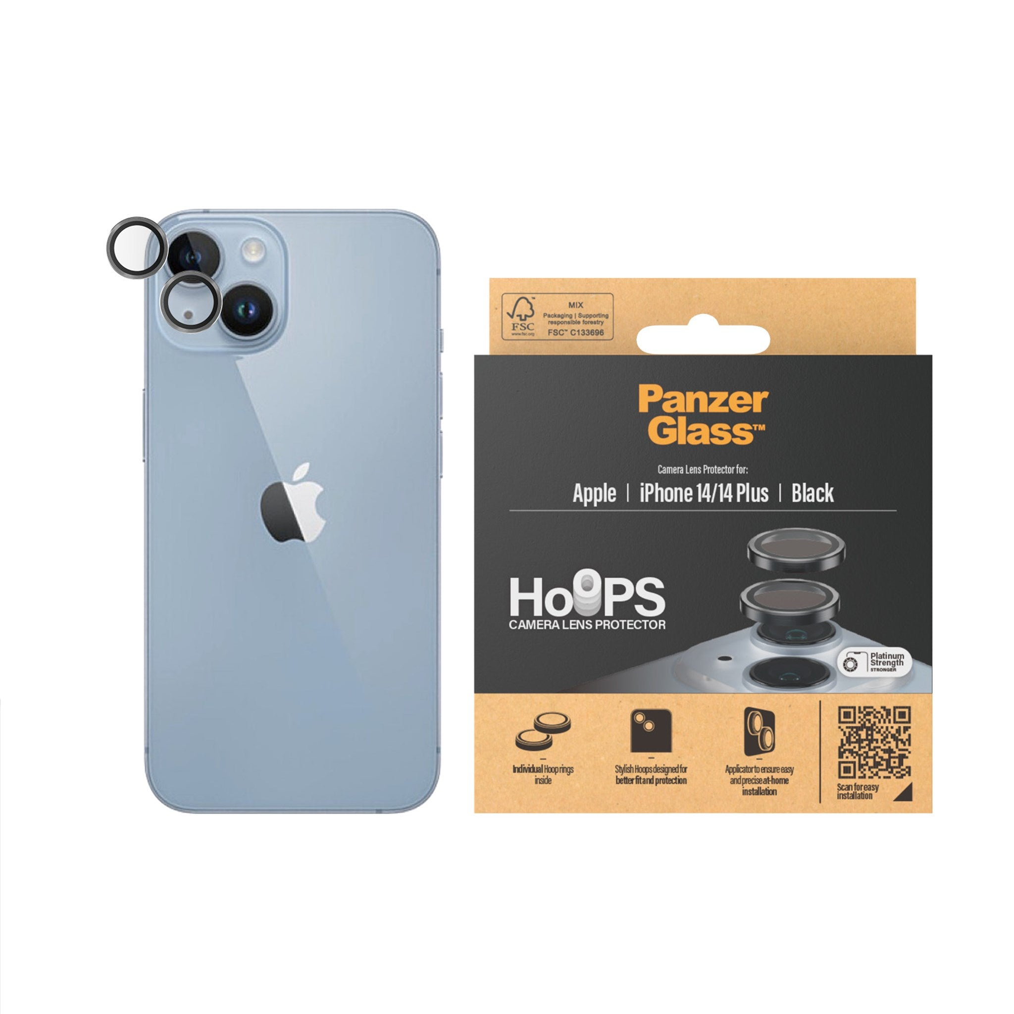 PANZERGLASS Hoops™ Kameraschutz Kameraschutz(für Apple Plus) 14 14 iPhone 